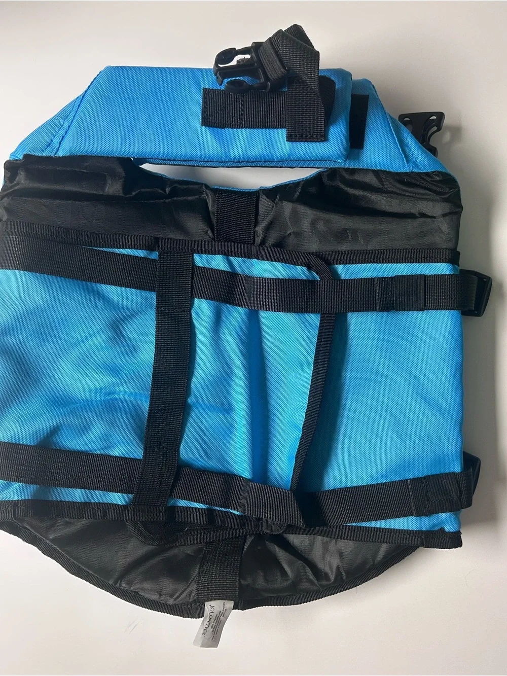 Bright Blue Dog Life Jacket with Reflective Straps